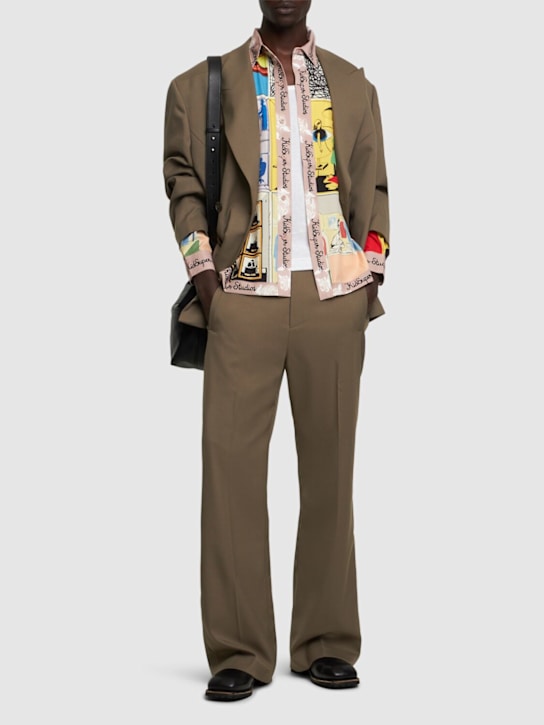 KidSuper Studios: Printed satin shirt - men_1 | Luisa Via Roma