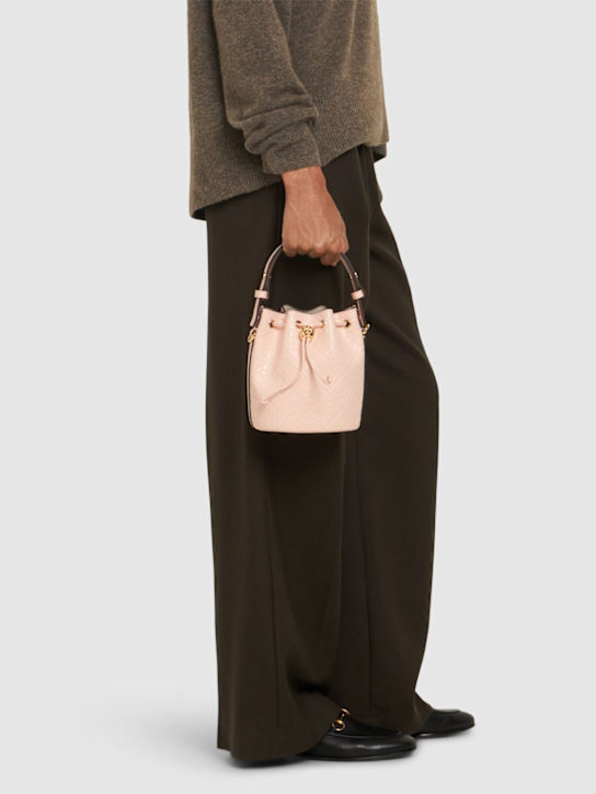 Tory Burch: Mini T Monogram leather bucket bag - women_1 | Luisa Via Roma