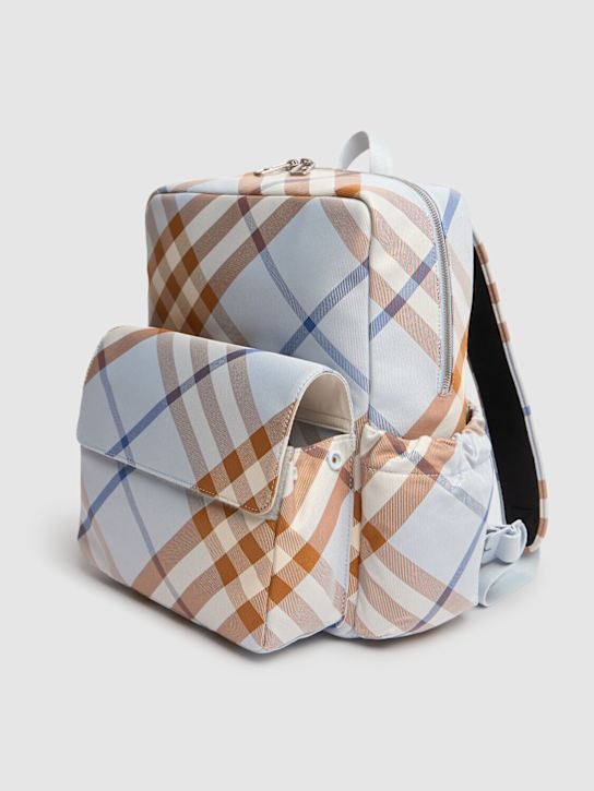 Burberry: Zaino in nylon check - kids-girls_1 | Luisa Via Roma