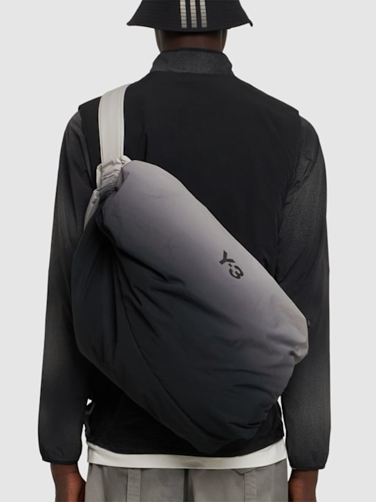 Y-3: Ombre stripe bag - men_1 | Luisa Via Roma