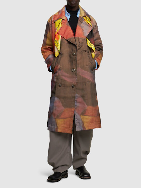 KidSuper Studios: Printed trench coat - men_1 | Luisa Via Roma