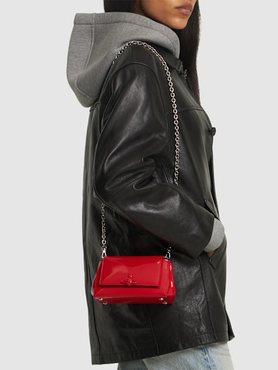 Vivienne Westwood: Small Hazel patent leather handbag - women_1 | Luisa Via Roma