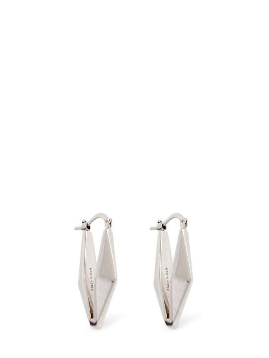 Jimmy Choo: Diamond chain earring - Antique Silver - women_0 | Luisa Via Roma