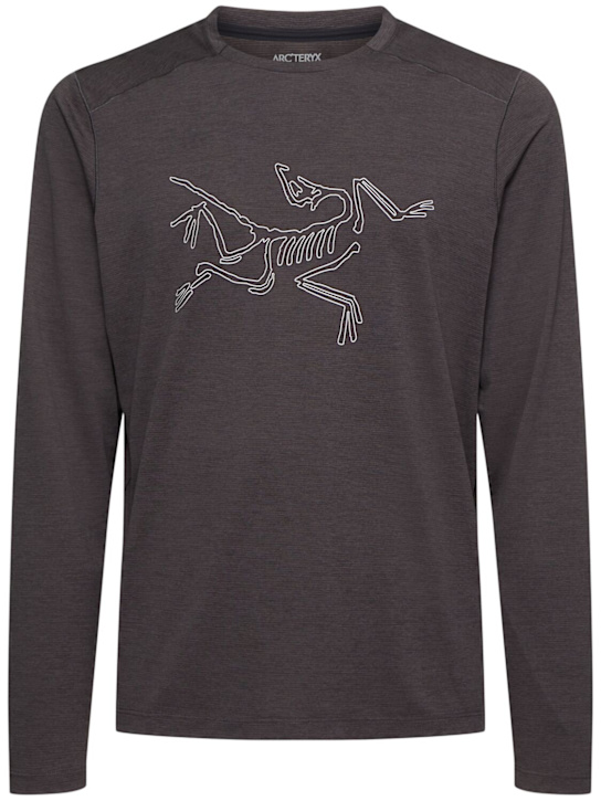 Arc'teryx: Cormac logo long sleeve t-shirt - men_0 | Luisa Via Roma