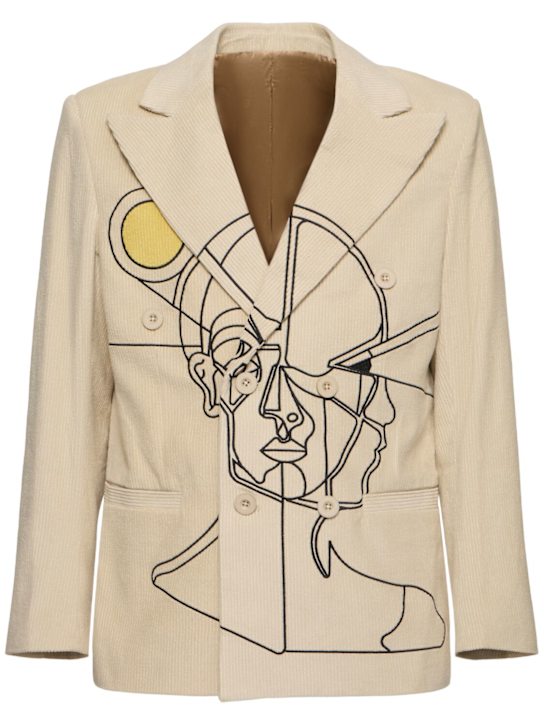 KidSuper Studios: How to Find an Idea printed jacket - men_0 | Luisa Via Roma