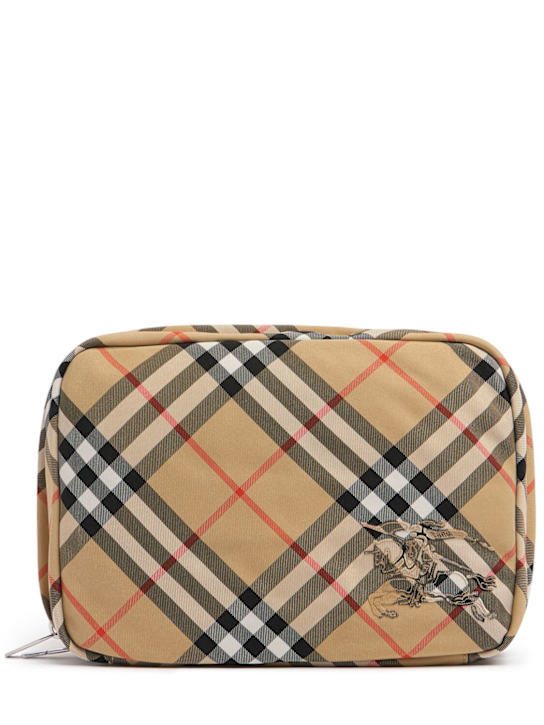 Burberry: Pouch „Essential Check“ - men_0 | Luisa Via Roma