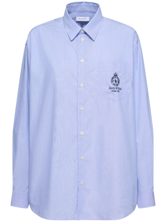 Sporty & Rich: Crown oversized shirt - women_0 | Luisa Via Roma