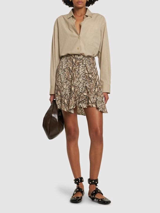 Isabel Marant: Minikleid aus Baumwollvoile mit Druck „Ozany“ - women_1 | Luisa Via Roma