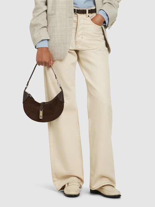 Polo Ralph Lauren: Mini Id leather shoulder bag - women_1 | Luisa Via Roma