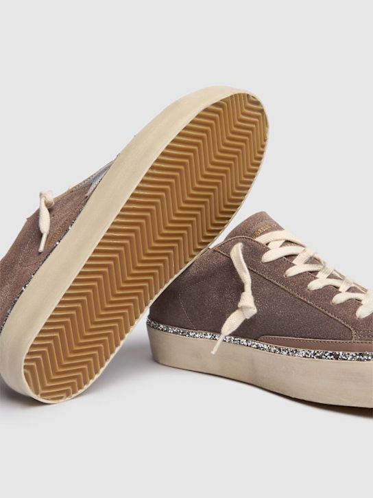 Golden Goose: 30毫米Hi Star麂皮运动鞋 - 煤灰色 - women_3 | Luisa Via Roma