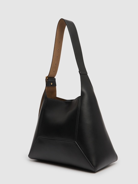 Jimmy Choo: Medium Diamond soft shiny leather bag - Black - women_4 | Luisa Via Roma
