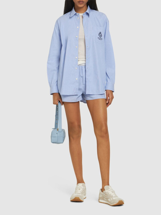 Sporty & Rich: Crown oversized shirt - women_1 | Luisa Via Roma