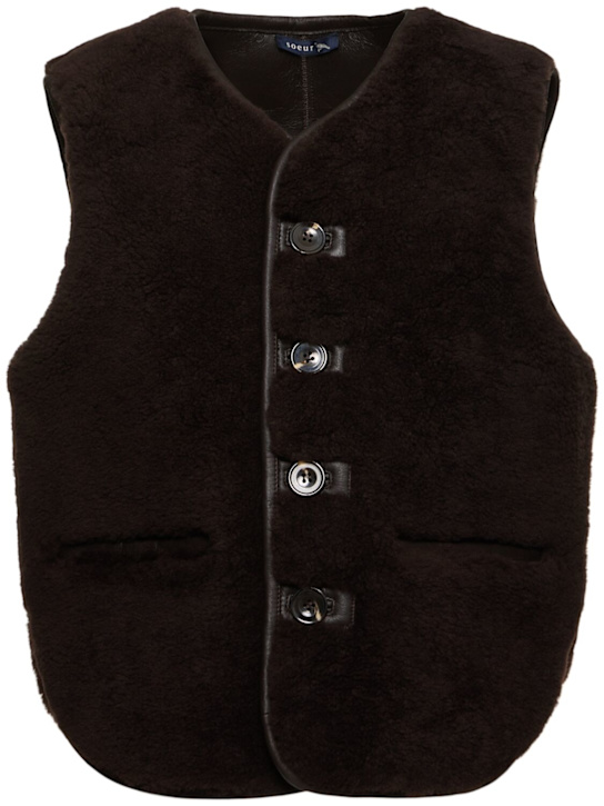 Soeur: Bonifacio shearling vest - women_0 | Luisa Via Roma