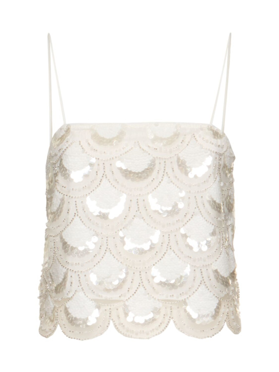 Rotate: Sequined crop top - women_0 | Luisa Via Roma