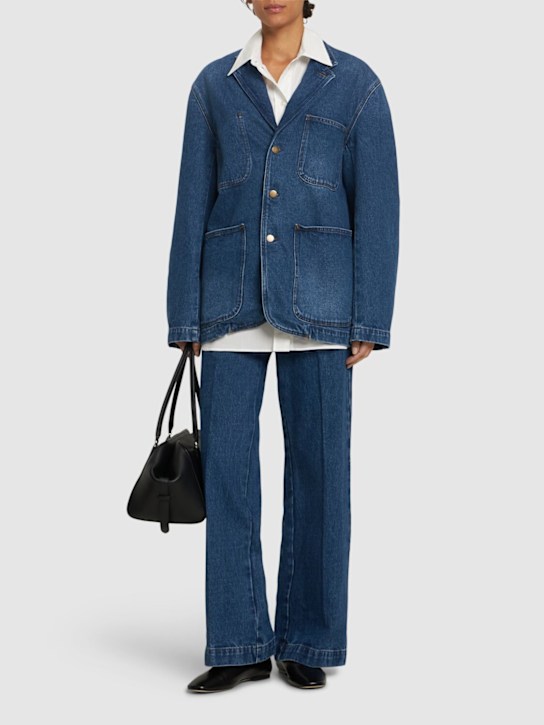 Soeur: Charlize oversize denim jacket - women_1 | Luisa Via Roma