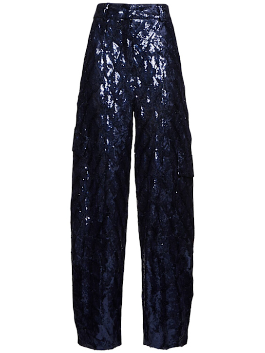 Rotate: Sequined cargo pants - women_0 | Luisa Via Roma