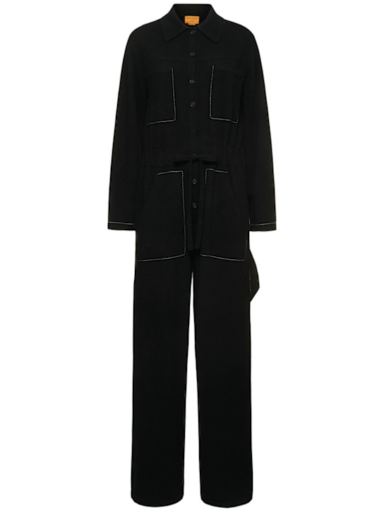 Guest In Residence: Everywear long cashmere jumpsuit - women_0 | Luisa Via Roma