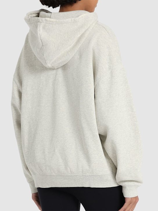 ANINE BING: Harvey logo jersey sweatshirt - Grey - women_2 | Luisa Via Roma