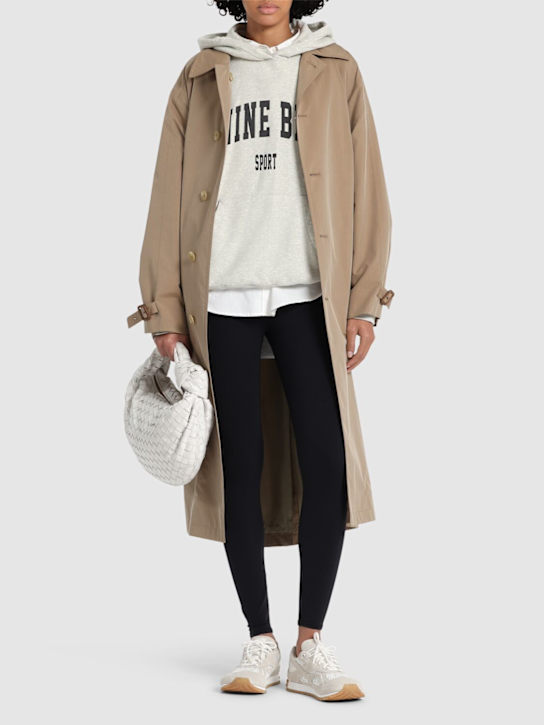ANINE BING: Harvey logo jersey sweatshirt - Grey - women_1 | Luisa Via Roma