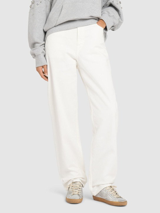 Golden Goose: Sneakers Super-Star de piel 20mm - Plata - women_1 | Luisa Via Roma