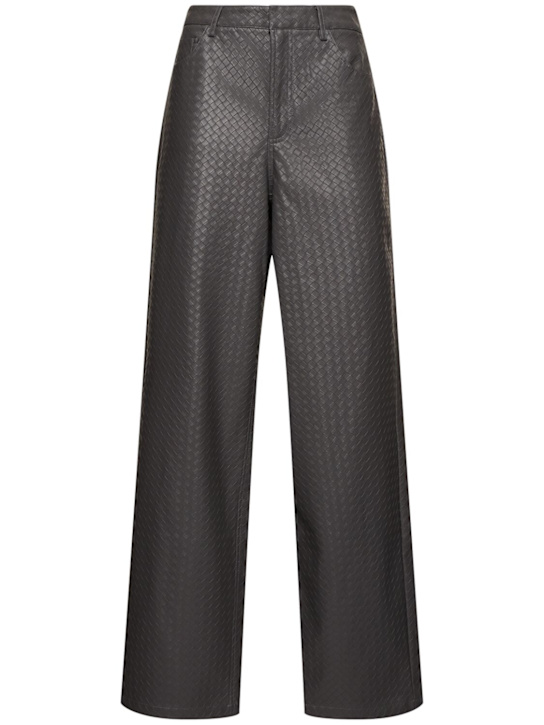 Rotate: Braid print tech high rise pants - Grey - women_0 | Luisa Via Roma