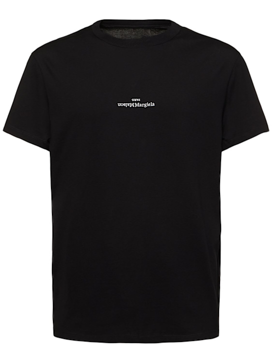 Tシャツ・カットソー Maison Margiela Cotton T-Shirt With Logo Embroidery 23934334_53966161_600.jpg