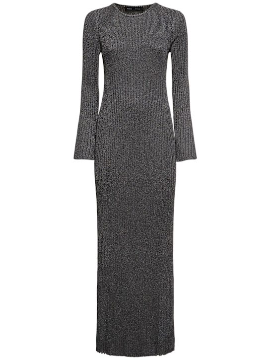 Proenza Schouler: Joni rib knit long dress - Grey - women_0 | Luisa Via Roma