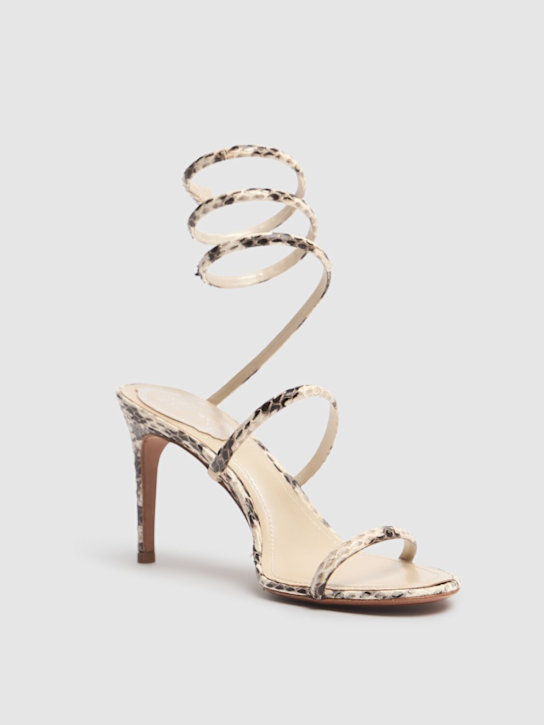 René Caovilla: Sandales en cuir Elaphe 80 mm - women_1 | Luisa Via Roma