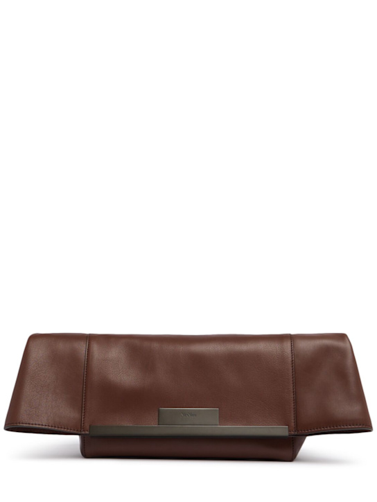 Small Clasp leather clutch - Thumbnail 1