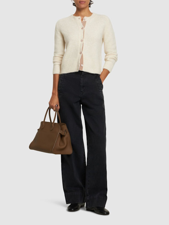 Soeur: Waldo high waist cotton denim jeans - women_1 | Luisa Via Roma