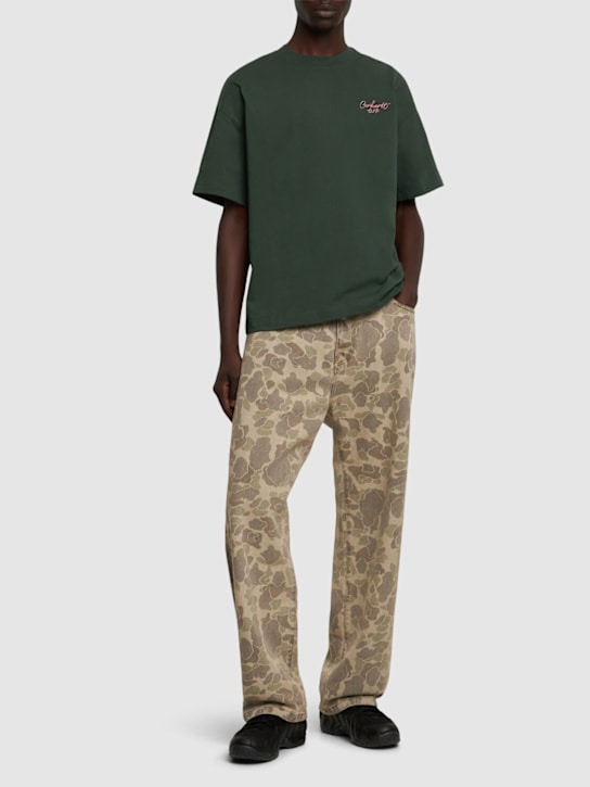 Carhartt WIP: Signature Script cotton t-shirt w/pocket - men_1 | Luisa Via Roma