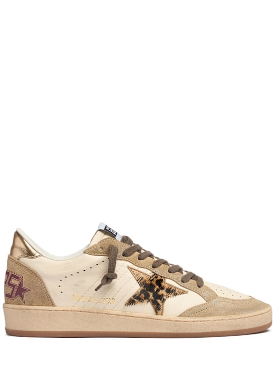 Golden Goose: Sneakers Ball Star de ante 20mm - White/Leo - women_0 | Luisa Via Roma