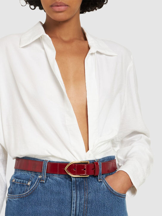 Jacquemus: La Ceinture Bambino leather belt - women_1 | Luisa Via Roma