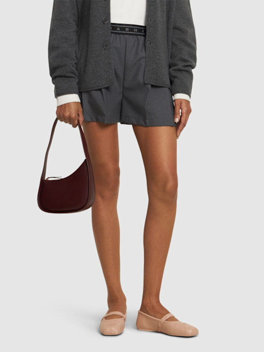 Marni: 10mm Leather Mary Jane flats - Rose Powder - women_1 | Luisa Via Roma
