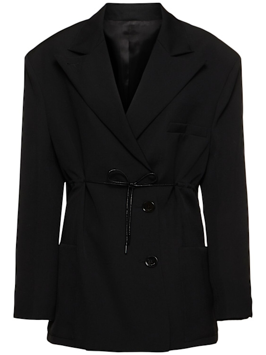 Lanvin: Deconstructed wool jacket - women_0 | Luisa Via Roma