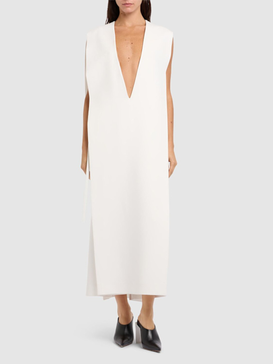 Edison viscose blend cady midi dress - Thumbnail 2