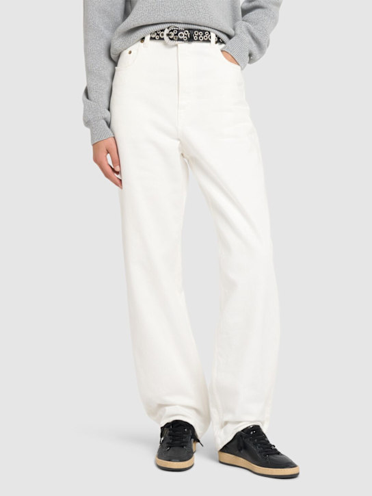 Golden Goose: 20毫米Ball Star混合皮革运动鞋 - 黑色 - women_1 | Luisa Via Roma