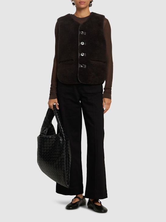 Soeur: Bonifacio shearling vest - women_1 | Luisa Via Roma