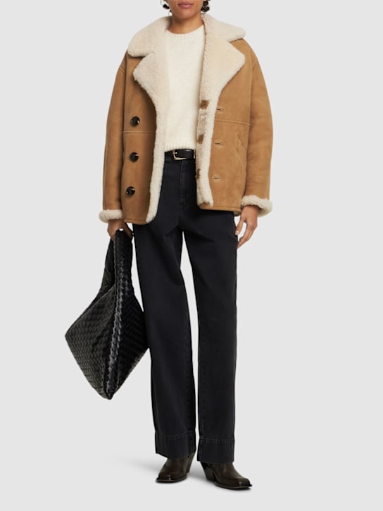 Soeur: Bonn shearling short coat - women_1 | Luisa Via Roma