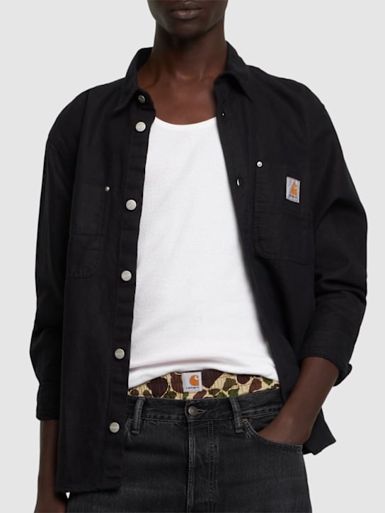 Carhartt WIP: Boxershorts aus Baumwollpopeline - men_1 | Luisa Via Roma