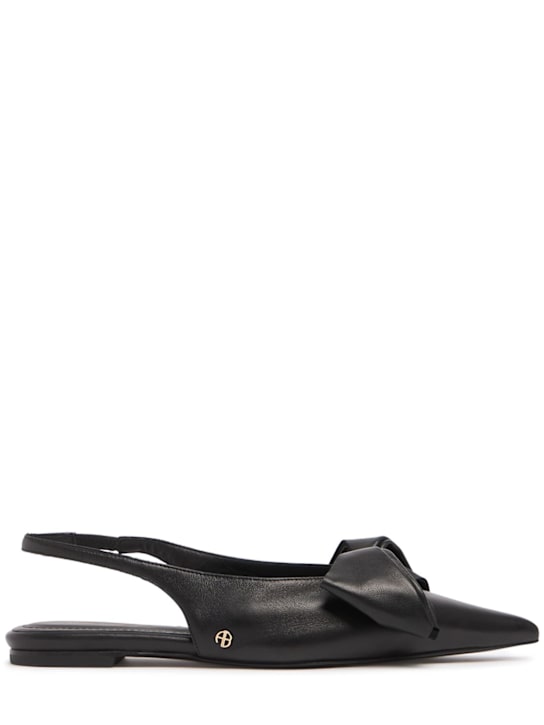ANINE BING: 10mm Nina leather slingback flats - women_0 | Luisa Via Roma