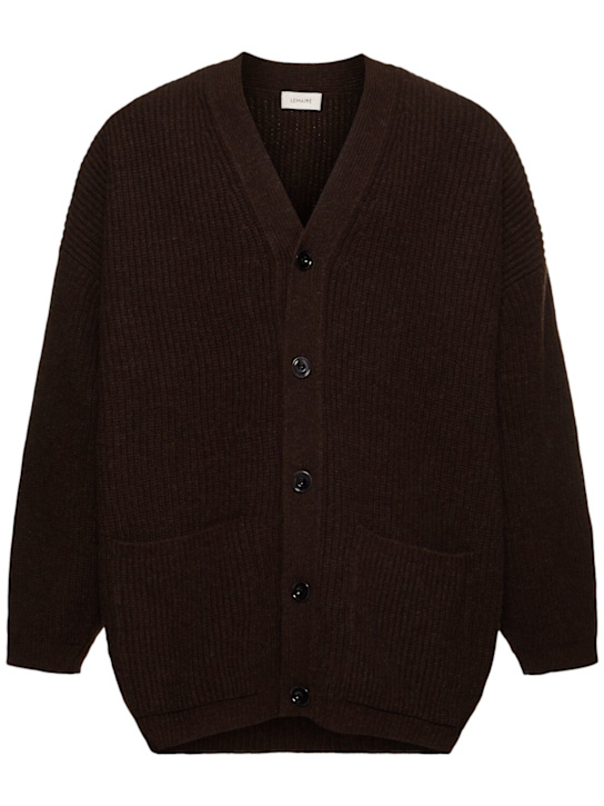 Lemaire: Felted cardi coat - men_0 | Luisa Via Roma