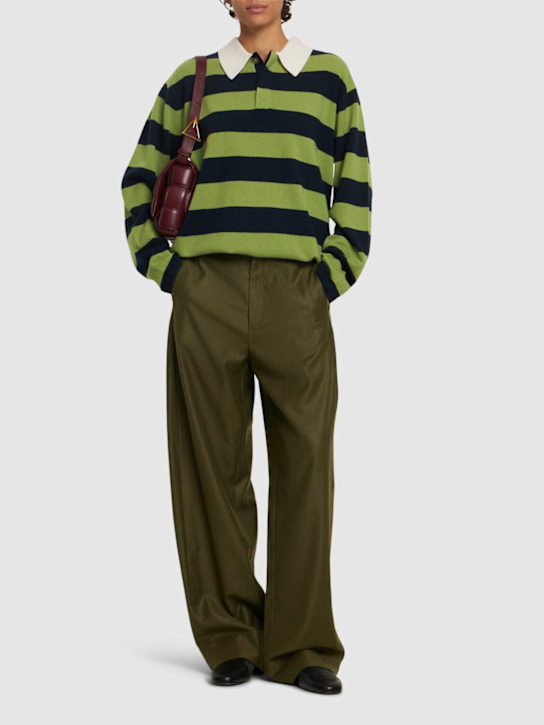 Soeur: Wally wool wide leg pants - women_1 | Luisa Via Roma