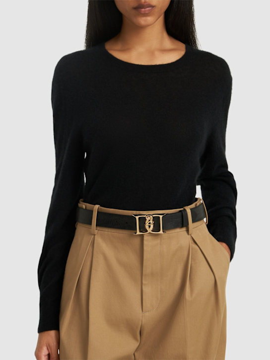 Dsquared2: Ceinture en cuir avec boucle Double D - women_1 | Luisa Via Roma