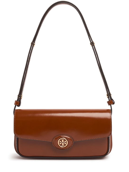 Tory Burch: E/W Robinson brushed leather bag - women_0 | Luisa Via Roma