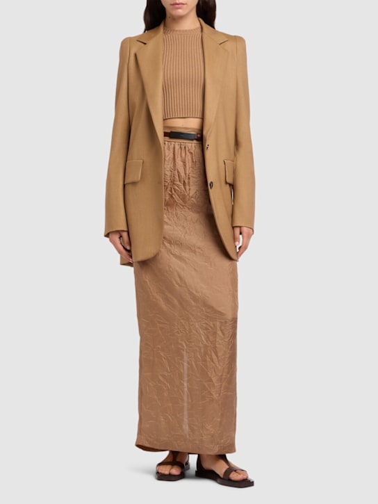 Arcella stretch viscose crepe rib top - Thumbnail 2