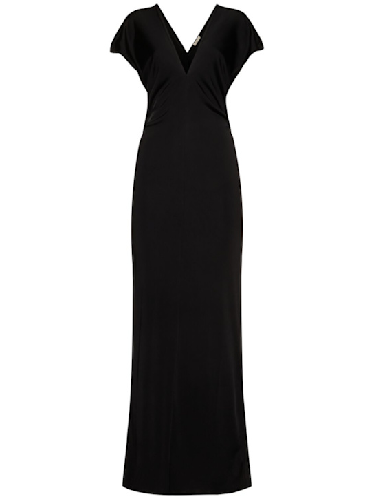 Khaite: Ima slinky viscose midi dress - women_0 | Luisa Via Roma
