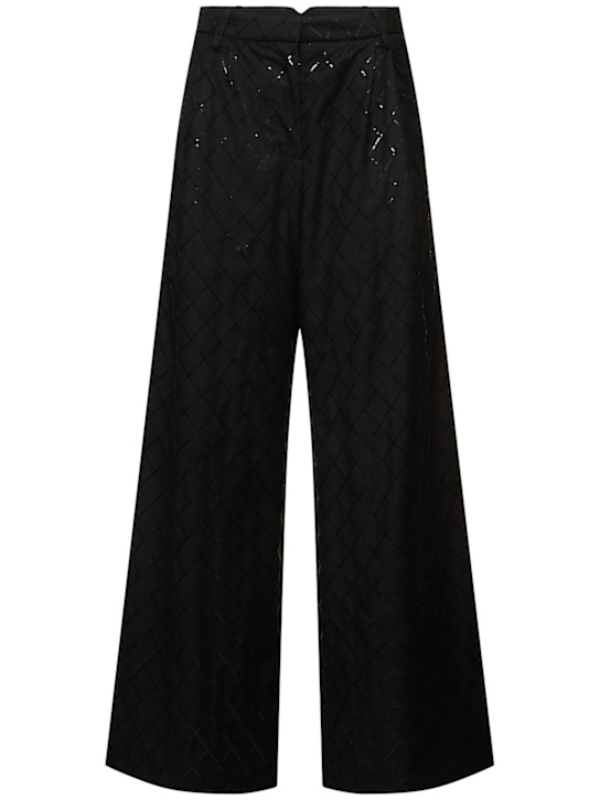 Rotate: Sequined wide pants - women_0 | Luisa Via Roma