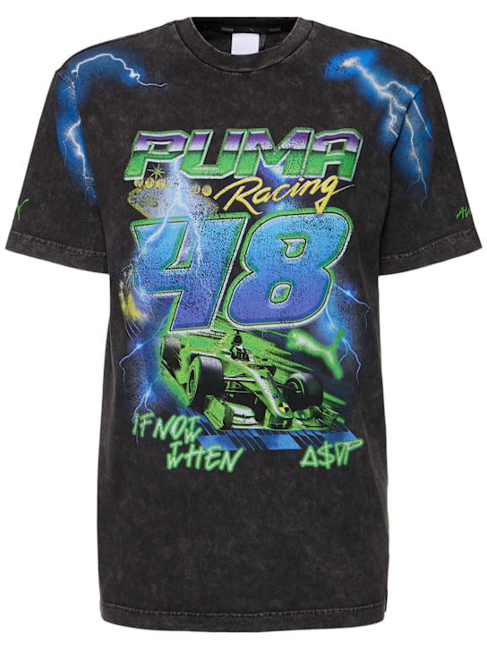 PUMA: A$AP Rocky bolt stone washed t-shirt - women_0 | Luisa Via Roma