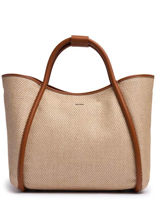 Max Mara: M Summer Marin raffia effect tote bag - women_0 | Luisa Via Roma